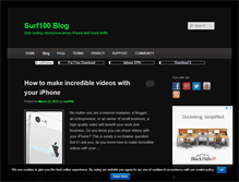 Tablet Screenshot of blog.surf100.com